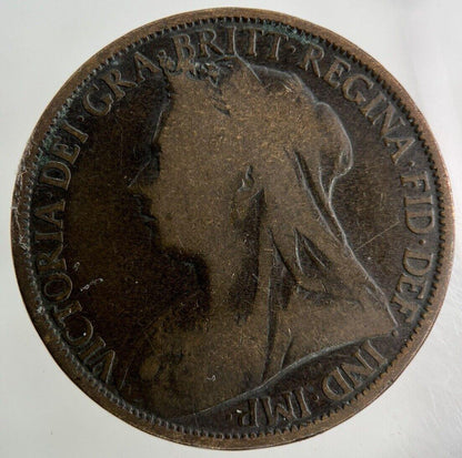 1896 Victoria One Penny Coin | Collectable Grade