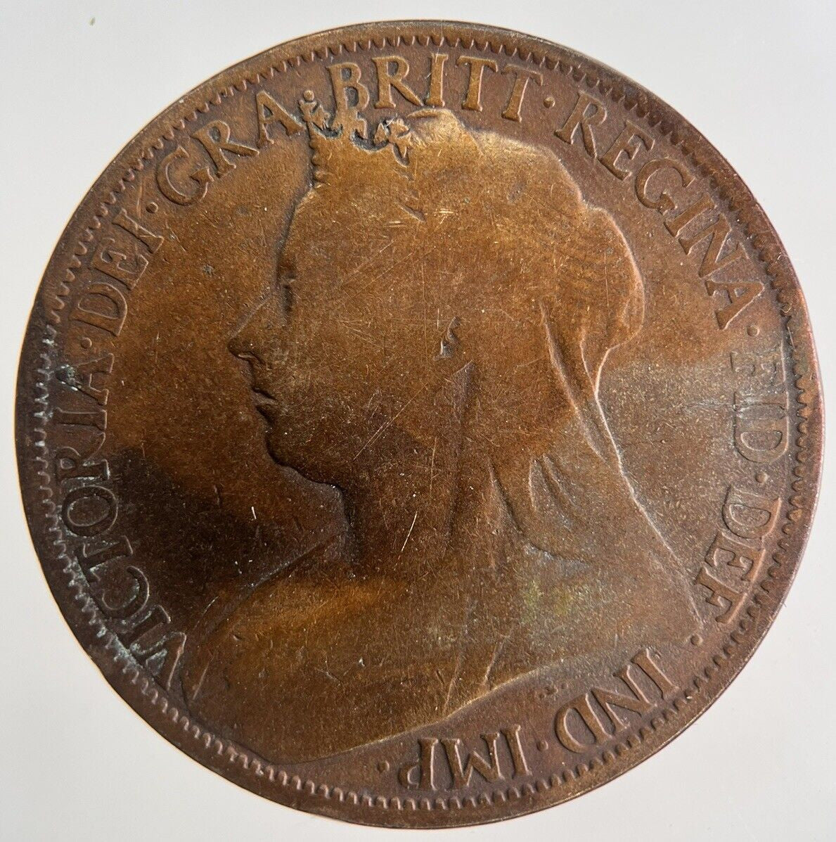 1896 Victoria One Penny Coin | Collectable Grade