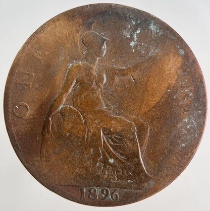 1896 Victoria One Penny Coin | Collectable Grade