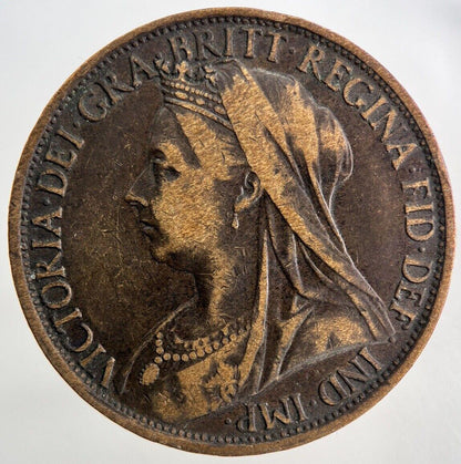 1896 Victoria One Penny Coin | Fine Collectable Grade