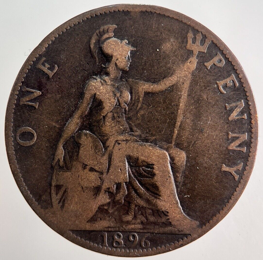 1896 Victoria One Penny Coin | Collectable Grade