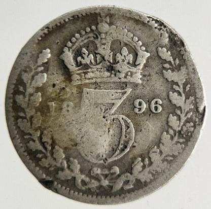 1896 Victoria Threepence Silver Coin | Collectable Grade