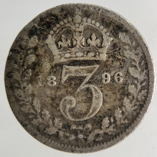 1896 Victoria Threepence Silver Coin | Collectable Grade