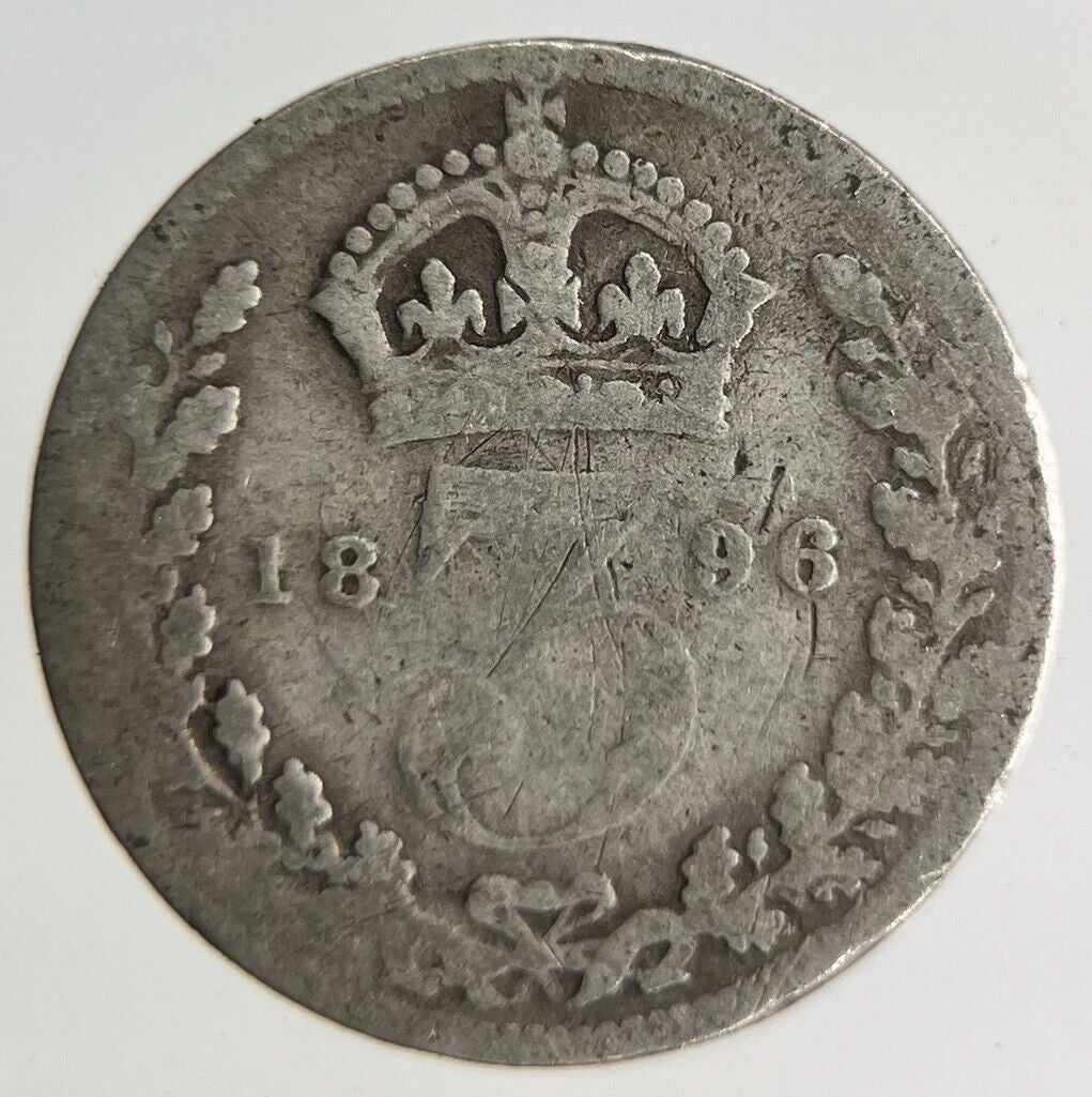 1896 Victoria Threepence Silver Coin | Collectable Grade