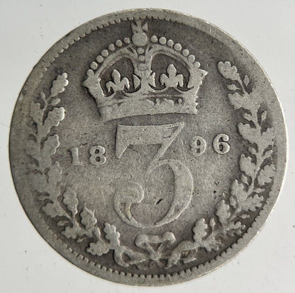1896 Victoria Threepence Silver Coin | Collectable Grade