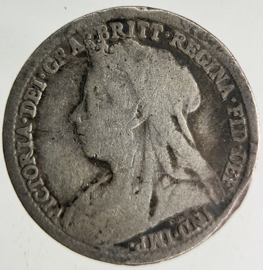 1896 Victoria Threepence Silver Coin | Collectable Grade