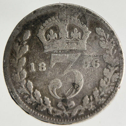 1896 Victoria Threepence Silver Coin | Collectable Grade