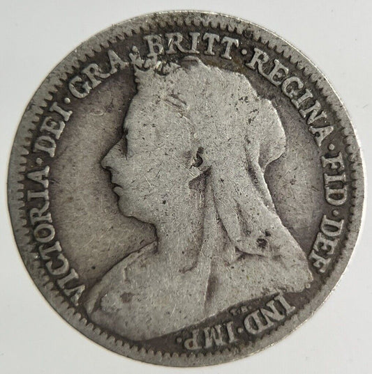 1896 Victoria Threepence Silver Coin | Collectable Grade