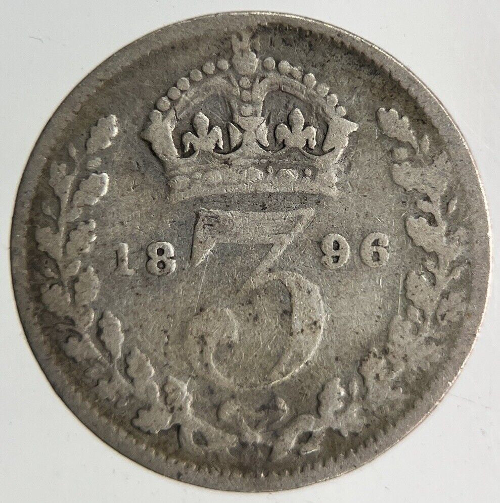 1896 Victoria Threepence Silver Coin | Collectable Grade