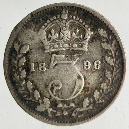 1896 Victoria Threepence Silver Coin | Collectable Grade