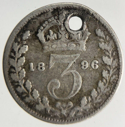 1896 Victoria Threepence Silver Coin | Collectable Grade