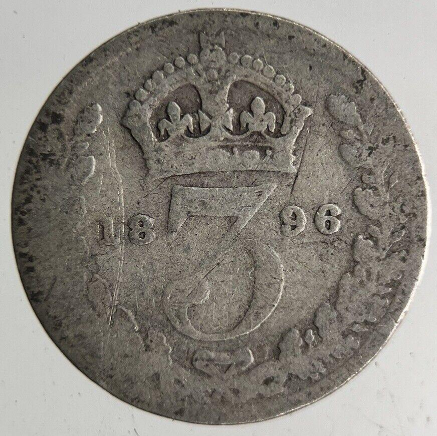 1896 Victoria Threepence Silver Coin | Collectable Grade