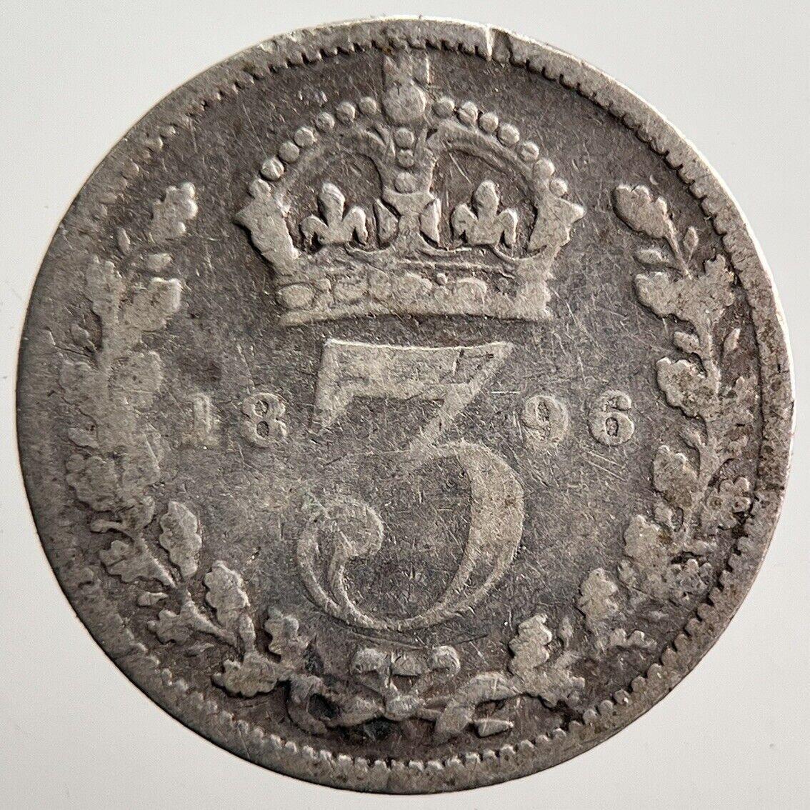 1896 Victoria Threepence Silver Coin | Collectable Grade | a3582