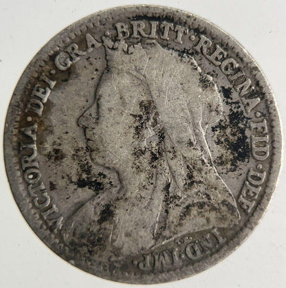 1896 Victoria Threepence Silver Coin | Fine Collectable Grade