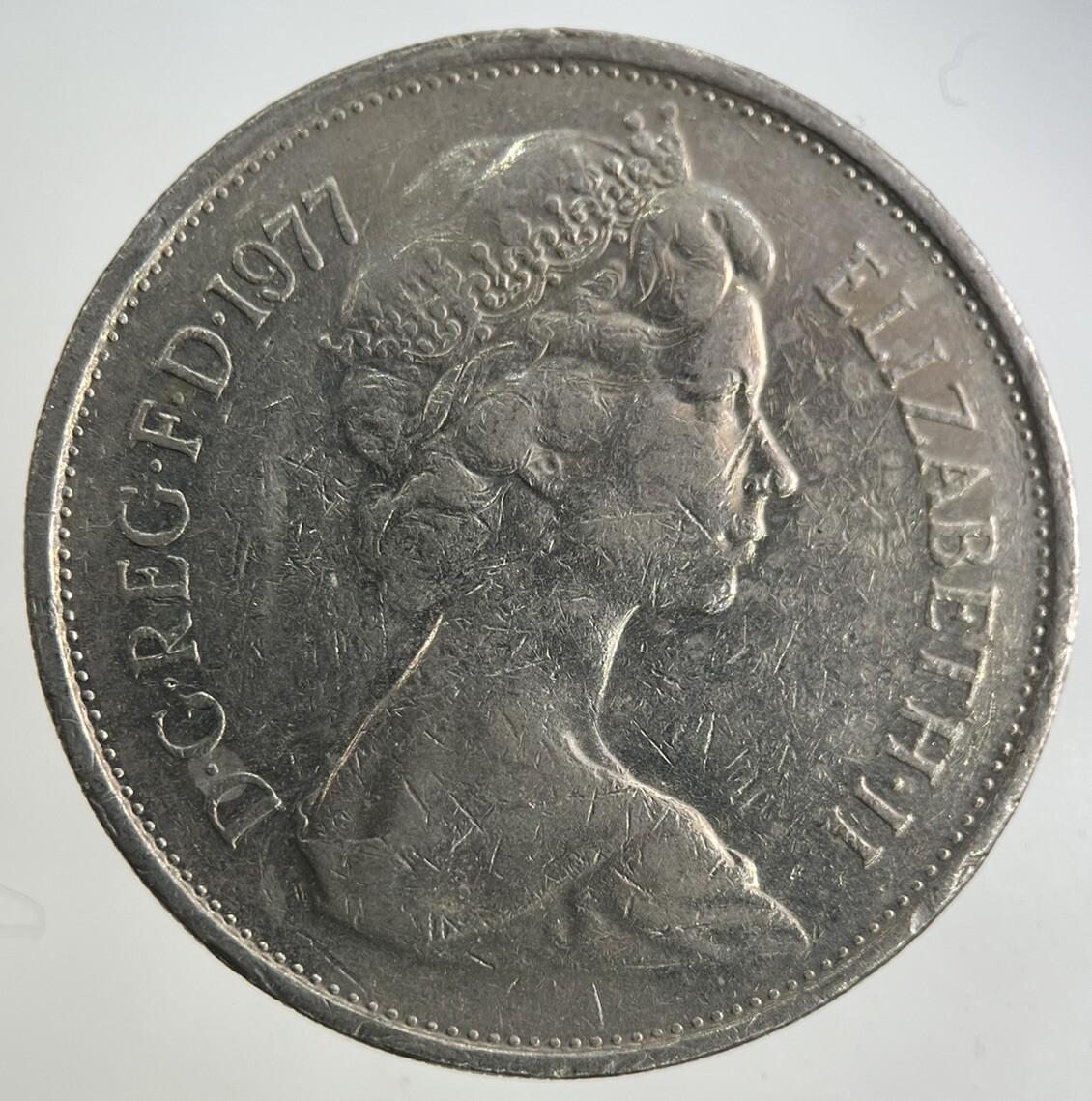1977 Elizabeth II 2nd 10p Ten-Pence Coin | Fine Collectable Grade