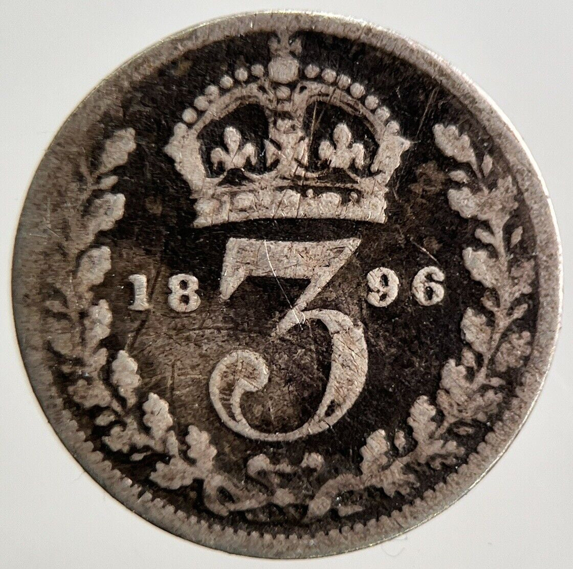 1896 Victoria Threepence Silver Coin | Collectable Grade | a3710