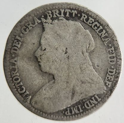 1896 Victoria Threepence Silver Coin | Fair Grade
