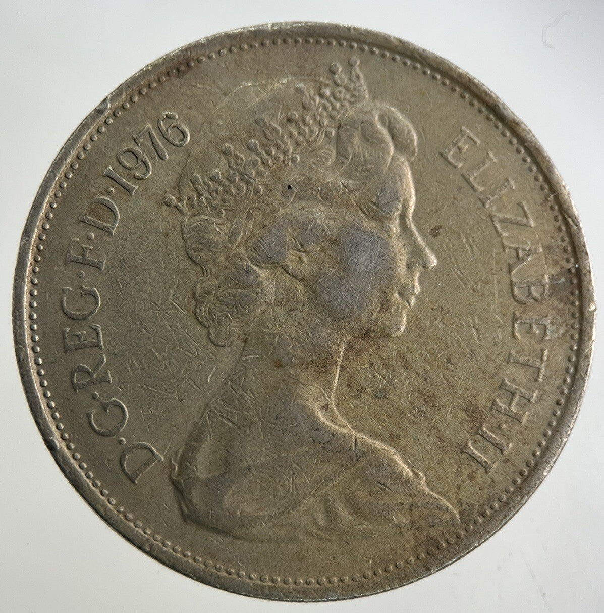 1976 Elizabeth II 2nd 10p Ten-Pence Coin | Fine Collectable Grade