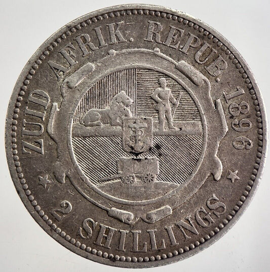 1897 South Africa Florin 2 Shillings Silver Coin | Collectable Grade | a2177