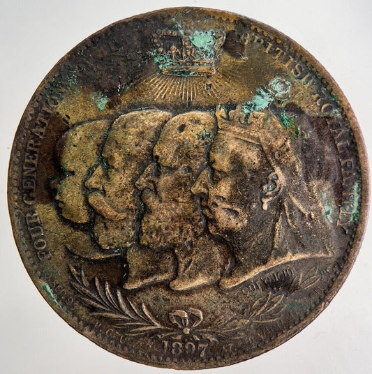 1897 Victoria Diamond Jubilee Coin Medal | Fine Collectable Grade | a6699