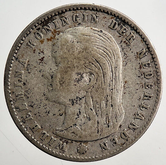 1897 Netherlands 10 Cents Silver Coin | Collectable Grade | a3757