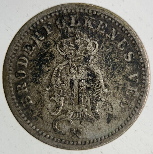 1897 Norway 10 Ore Silver Coin | Collectable Grade
