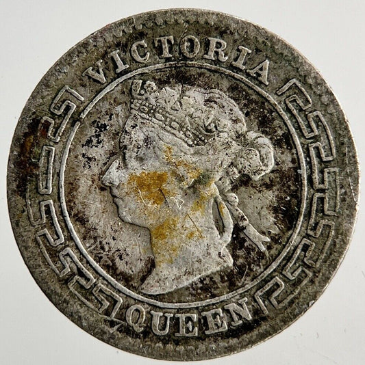 1897 Ceylon 10 Cents Silver Coin | Collectable Grade