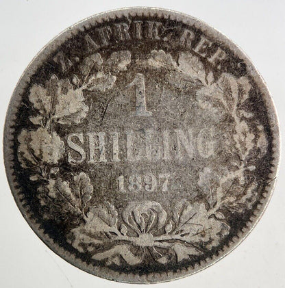 1897 South Africa One Shilling Silver Coin | Collectable Grade