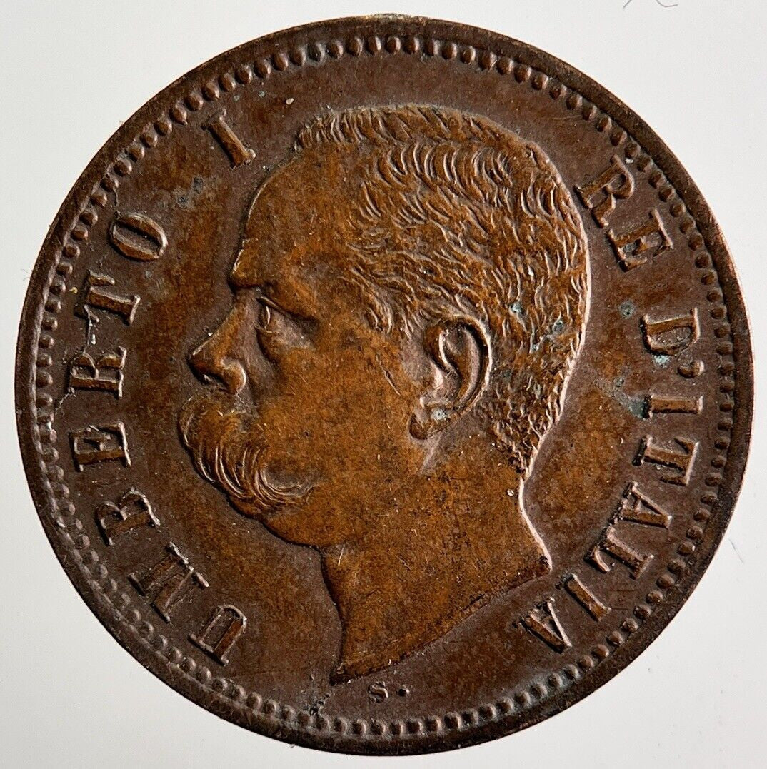 1897 Italy 2 Centesimi Coin | Very High Grade