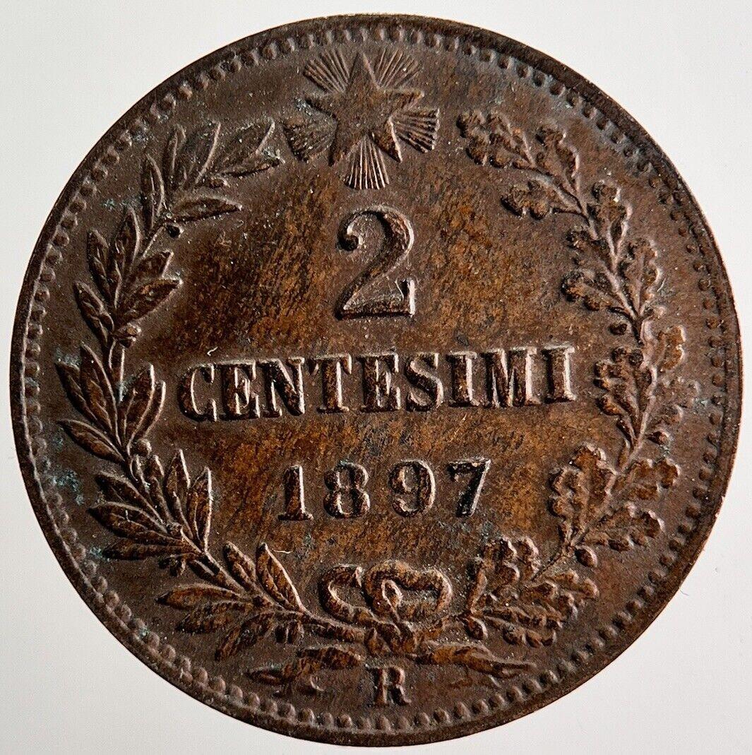 1897 Italy 2 Centesimi Coin | Very High Grade