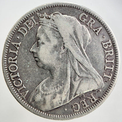 1897 Victoria Half-Crown Silver Coin | Fine Collectable Grade | a2425