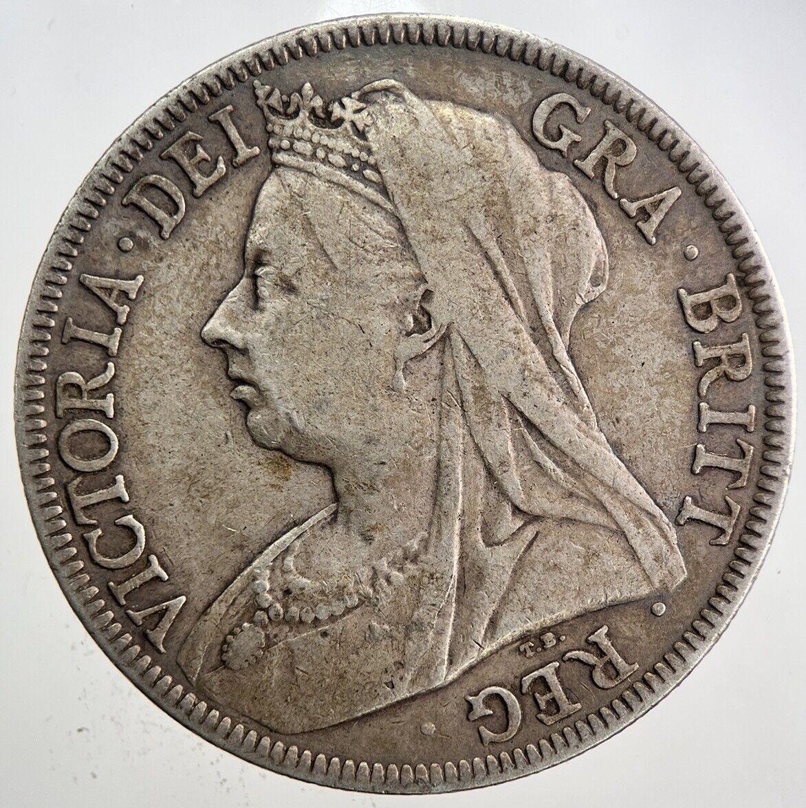 1897 Victoria Half-Crown Silver Coin | Fine Collectable Grade | a6011