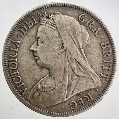 1897 Victoria Half-Crown Silver Coin | Fine Collectable Grade | a6011