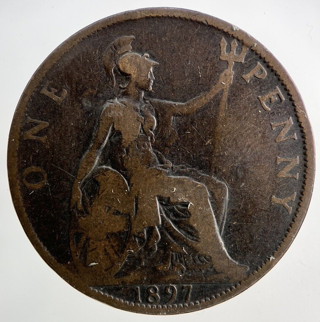1897 Victoria One Penny Coin | Collectable Grade