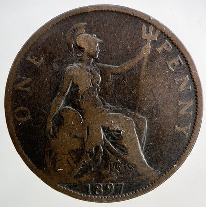 1897 Victoria One Penny Coin | Collectable Grade