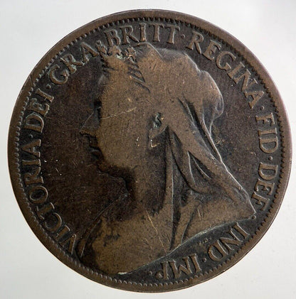 1897 Victoria One Penny Coin | Collectable Grade