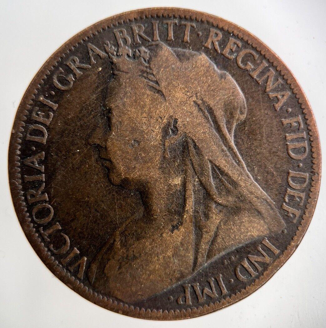 1897 Victoria One Penny Coin | Collectable Grade