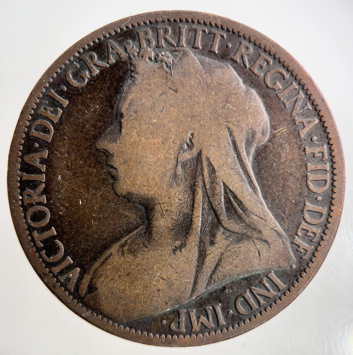 1897 Victoria One Penny Coin | Collectable Grade