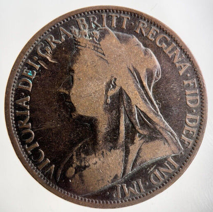 1897 Victoria One Penny Coin | Collectable Grade