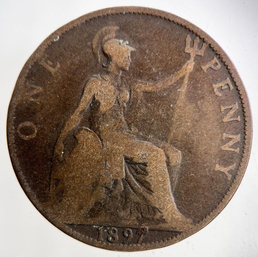 1897 Victoria One Penny Coin | Collectable Grade