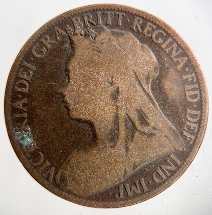1897 Victoria One Penny Coin | Collectable Grade
