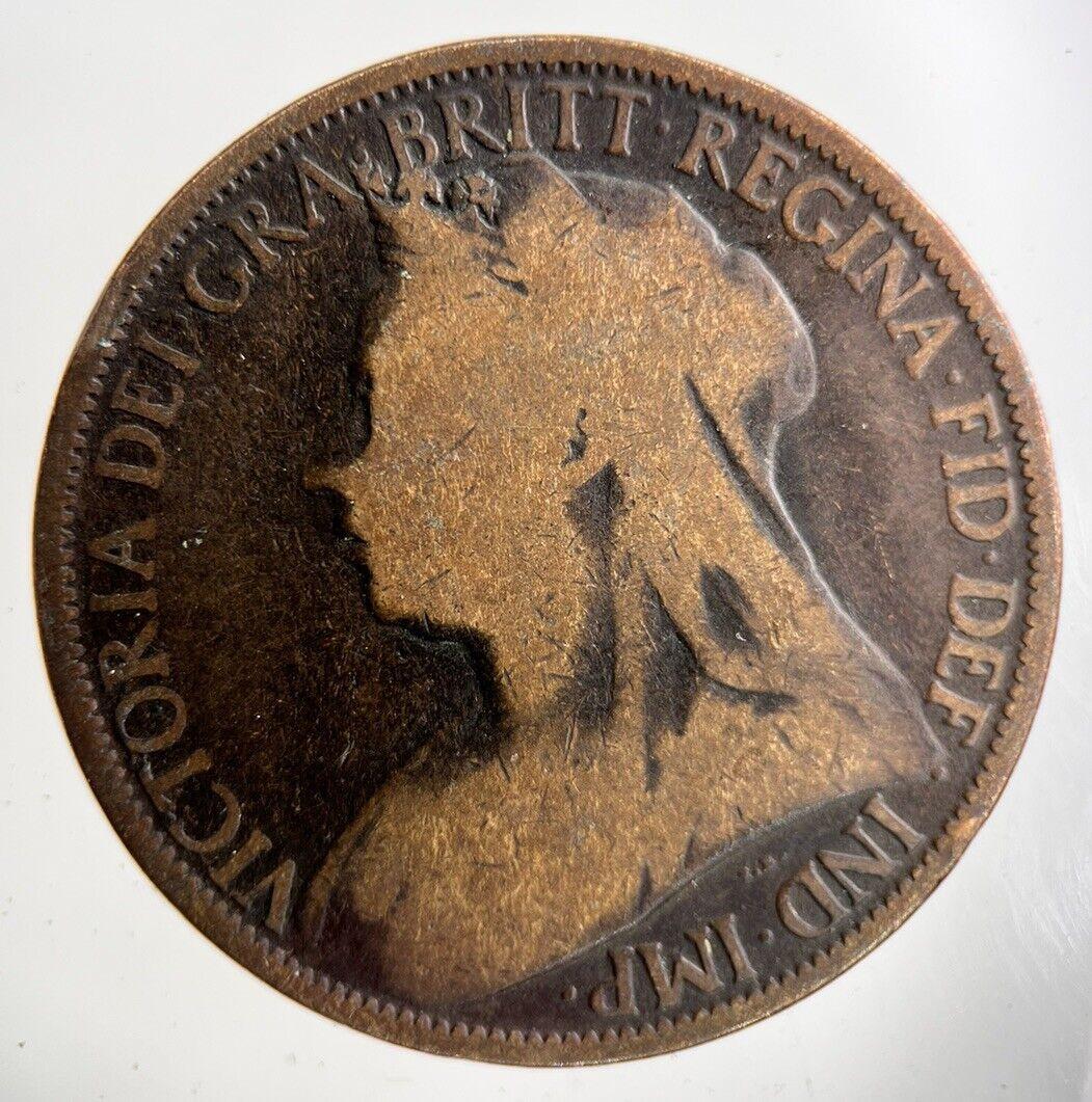 1897 Victoria One Penny Coin | Collectable Grade