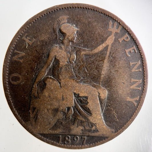 1897 Victoria One Penny Coin | Collectable Grade