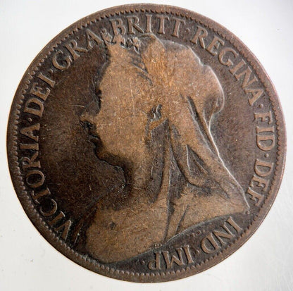 1897 Victoria One Penny Coin | Collectable Grade