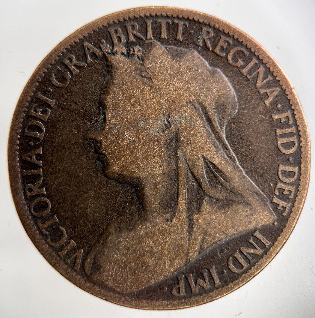 1897 Victoria One Penny Coin | Collectable Grade