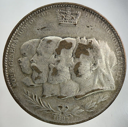 1897 Victoria Four Generations Of Royal Family Token Coin | Collectable Grade