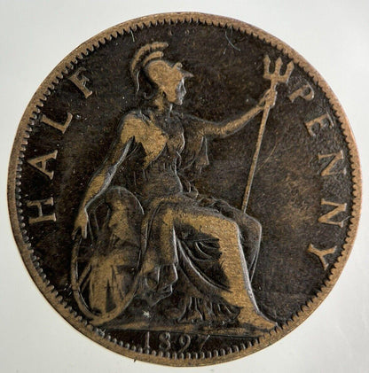 1897 Victoria Half-Penny Coin | Collectable Grade
