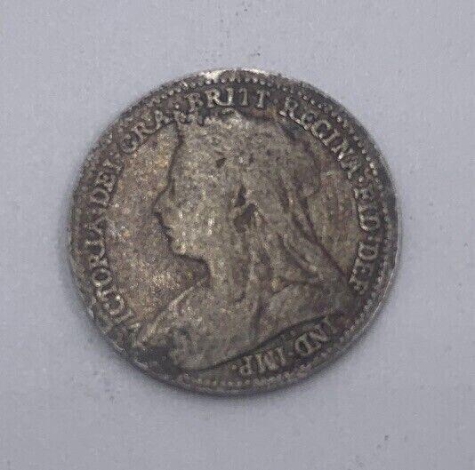 1897 Victoria Threepence | British Silver Coin | Collectable Grade | a057