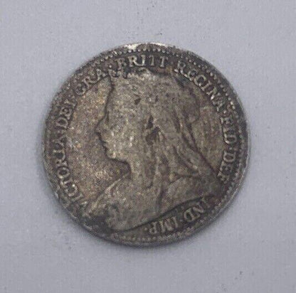 1897 Victoria Threepence | British Silver Coin | Collectable Grade | a057