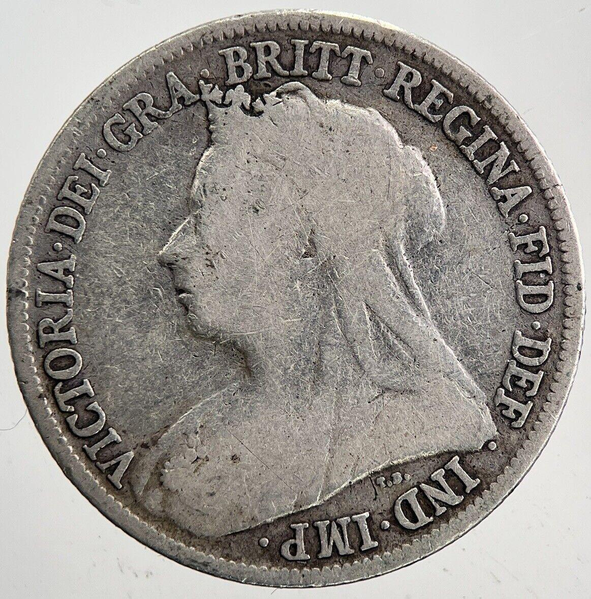 1897 Victoria Shilling Silver Coin | Fine Collectable Grade | a5998